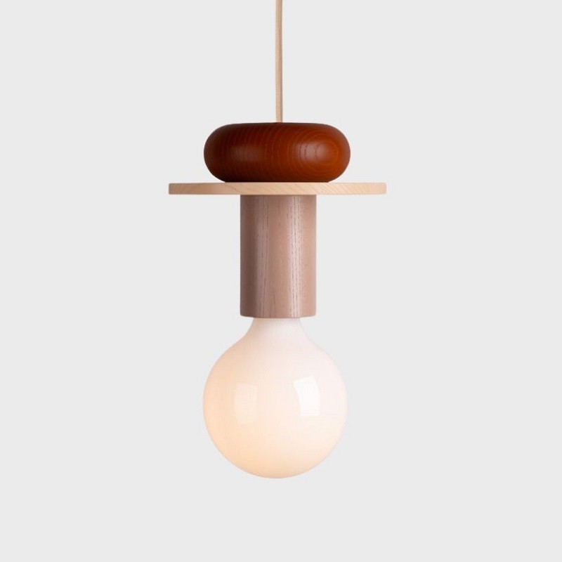 Creative Color Block Wooden Pendant Light S166