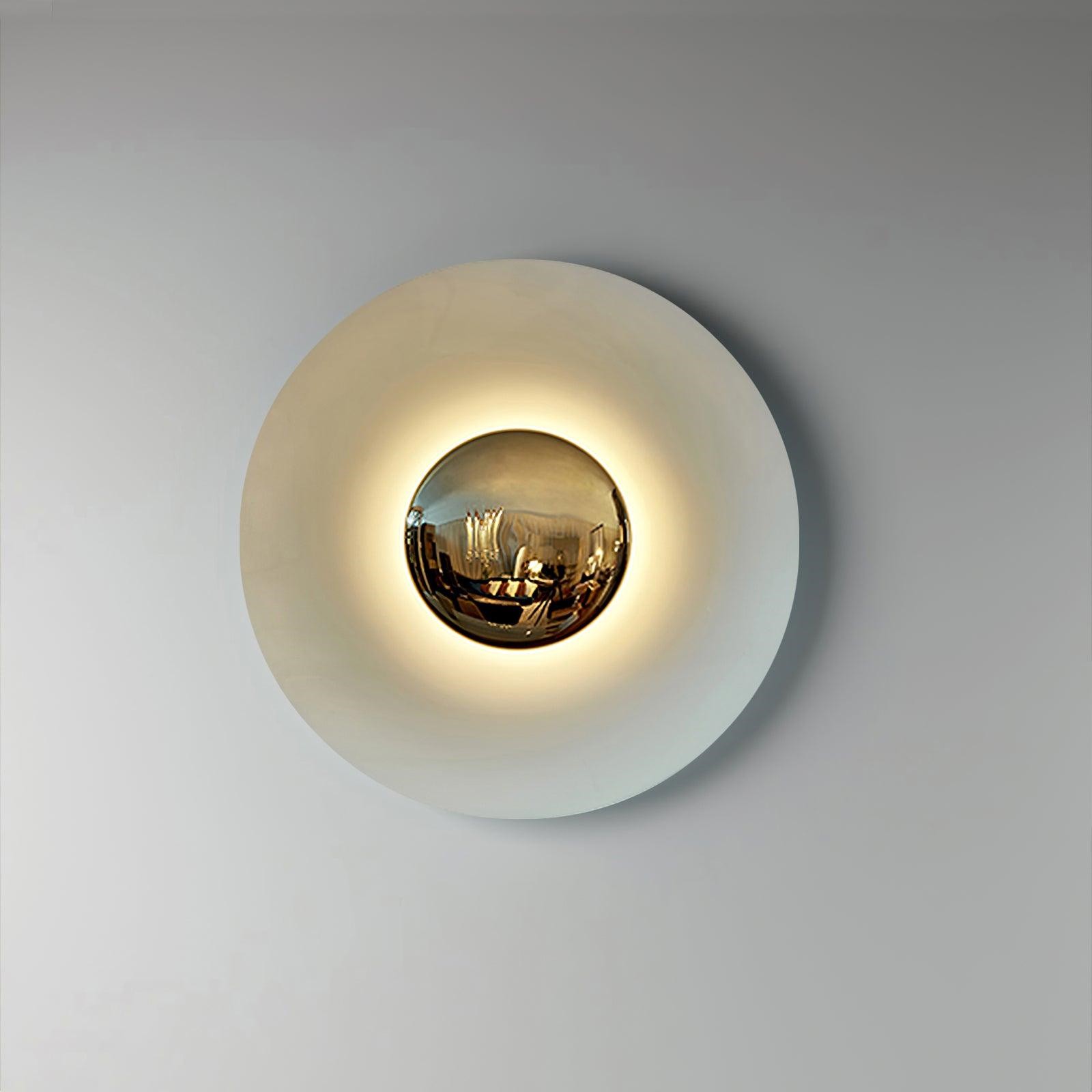 Simplicity Round Ginger Glow Wall Light S188