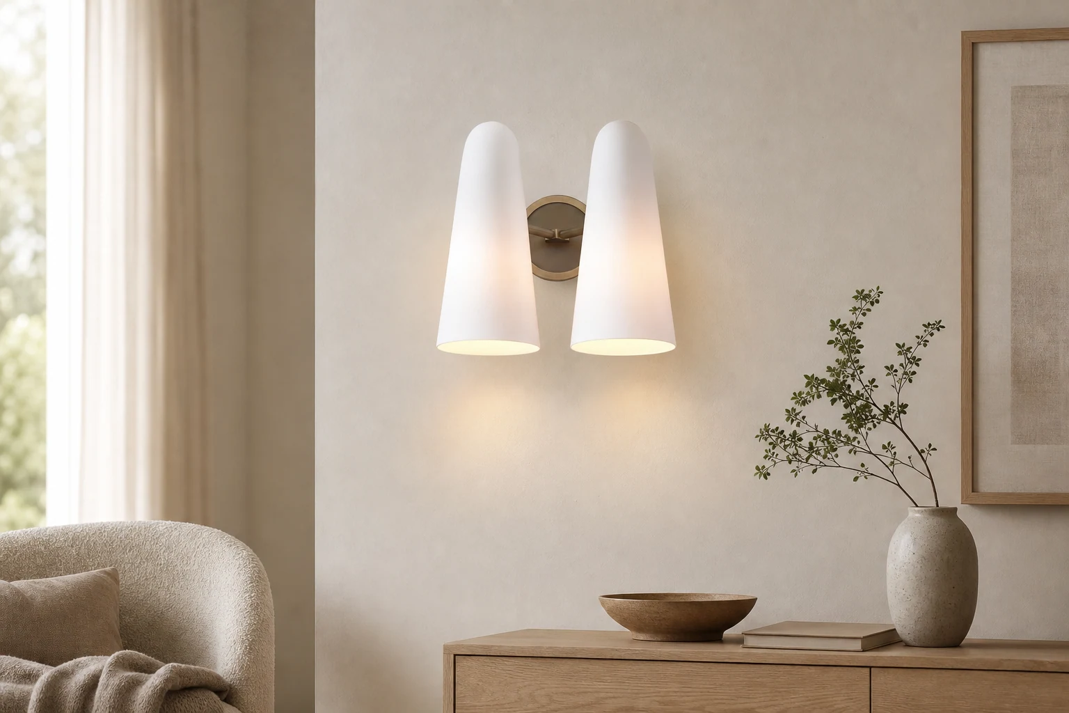 Mosiężny kinkiet M131 w stylu lifestylowym
