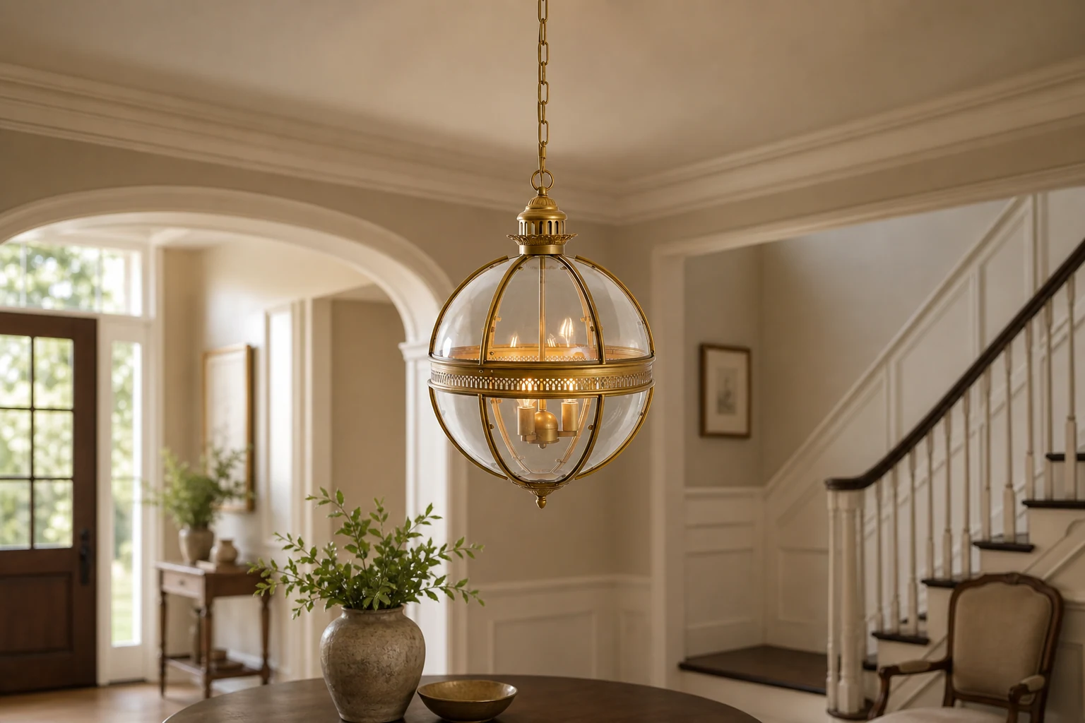 Lampa wisząca Braeden D533, lifestylowa scena pokoju