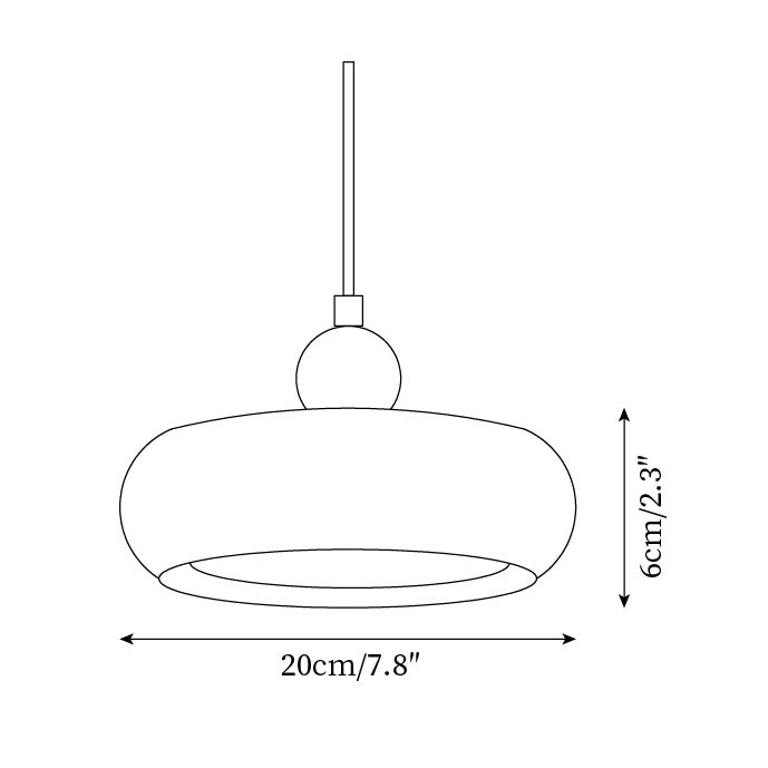 Cherry Shape Glass Pendant Lamp M206