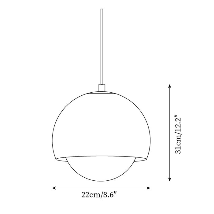 Creative Glass Persimmon Pendant Lamp M245