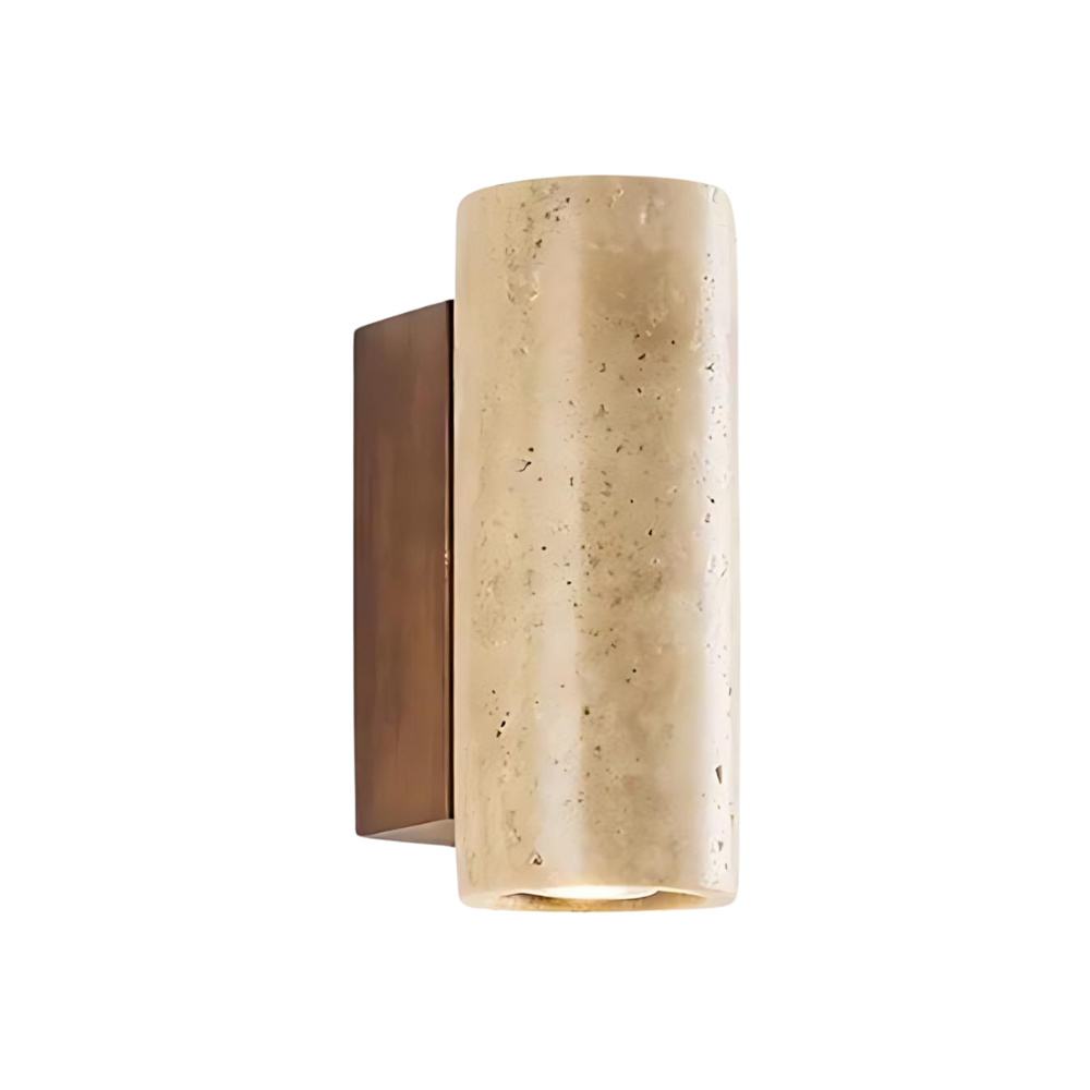 Wabi-Sabi Aura Travertine Wall Light D798