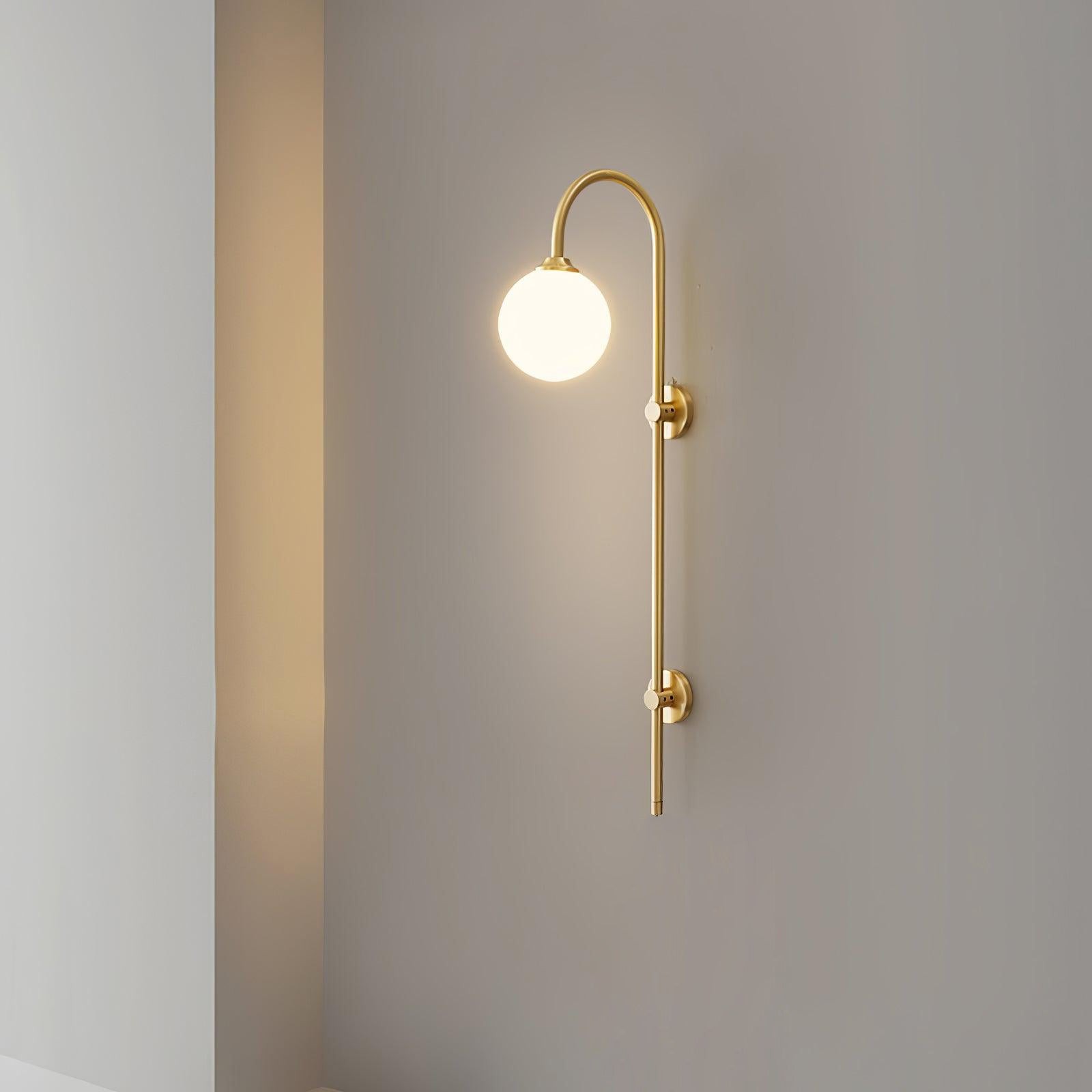 Globe Brass Wall Sconce M555