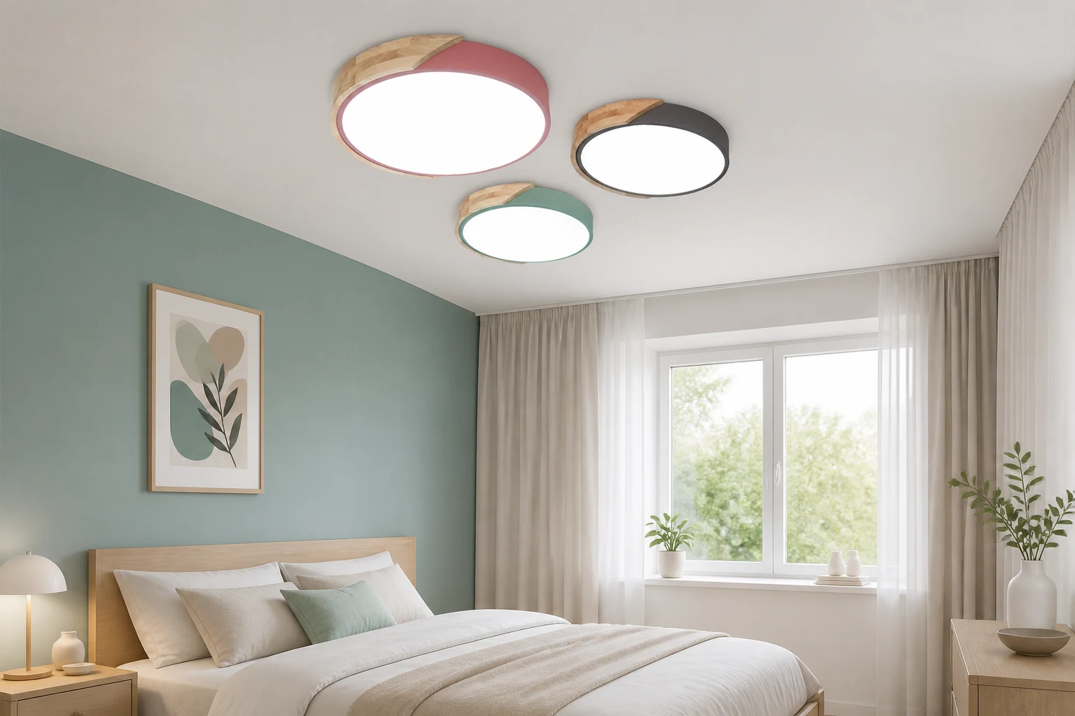 Skandynawska lampa sufitowa LED ARTRA w stylu życia