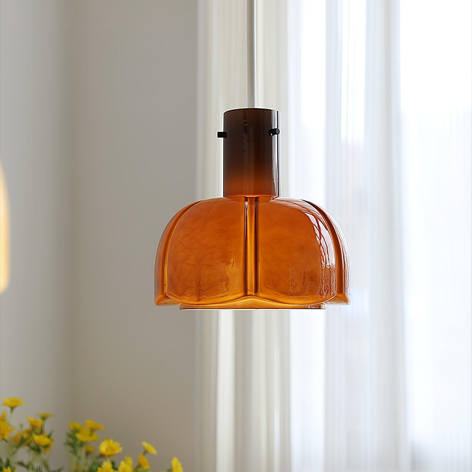 Medieval Style Glass Bud Pendant Lamp M457