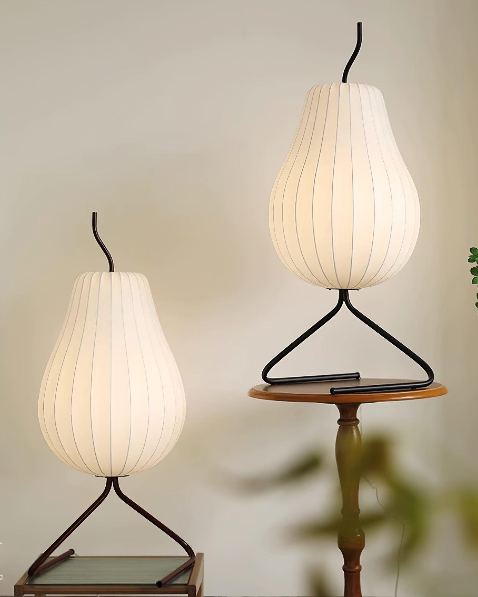 Pear-shaped Shite Floor Lamp Suitable For Living Room M35