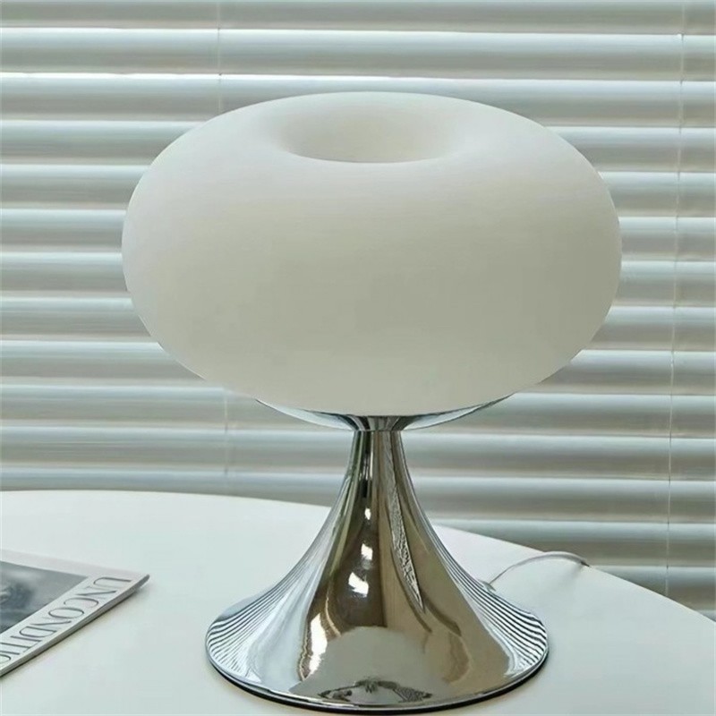 Bauhaus Apple Shaped Glass Led Table Lamp S137