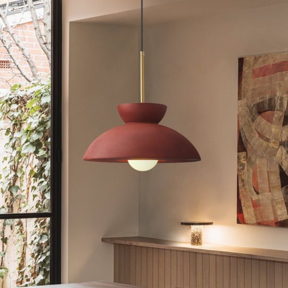 Wabi-Sabi Style Resin Pendant Light S120