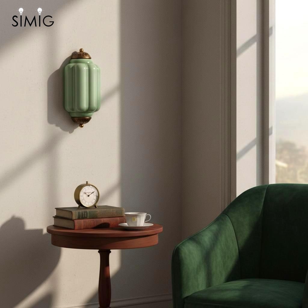 Eloise Long Pumpkin Retro Glass Recessed Wall Lamp G52