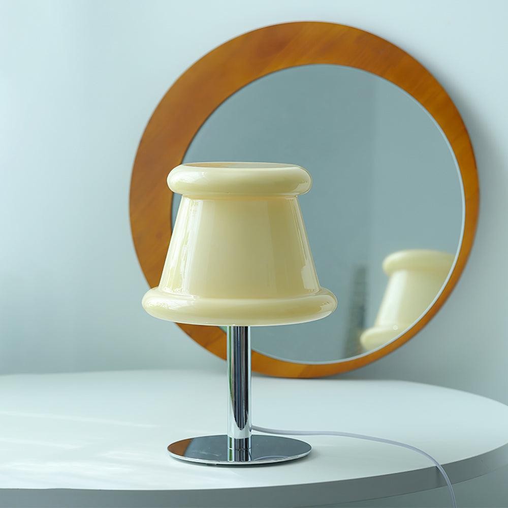 Cream Creative Irregular Cylindrical Table Lamp M49