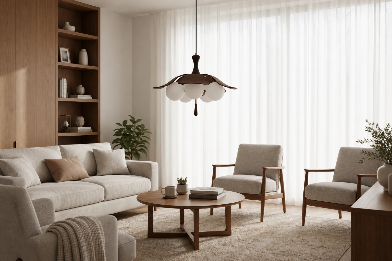 Lampa wisząca Orrise w dodatkowej scenie lifestylowej