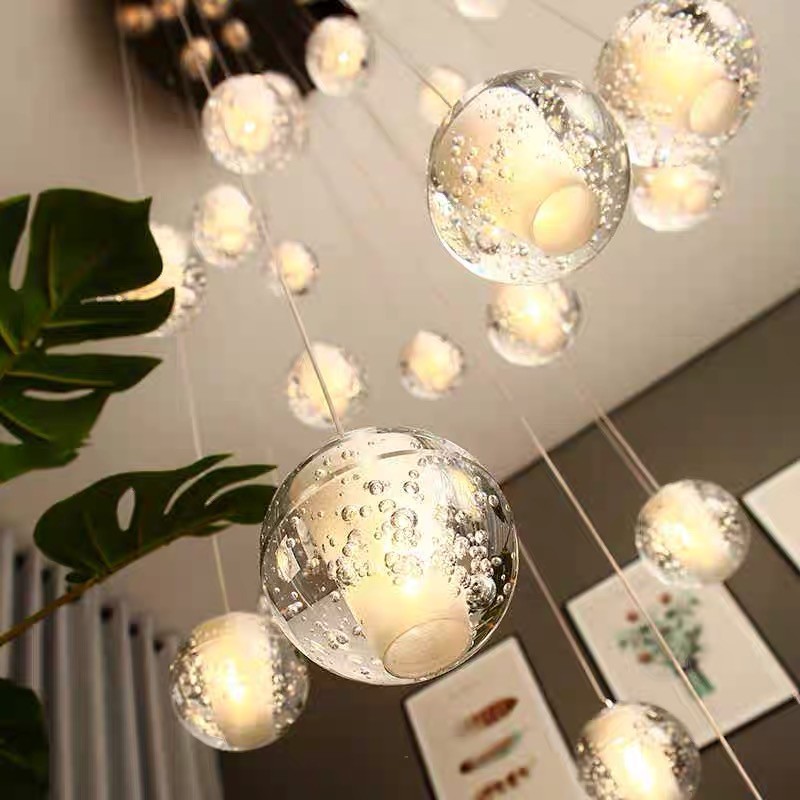 Crystal Ball Pendant Light For Living Room