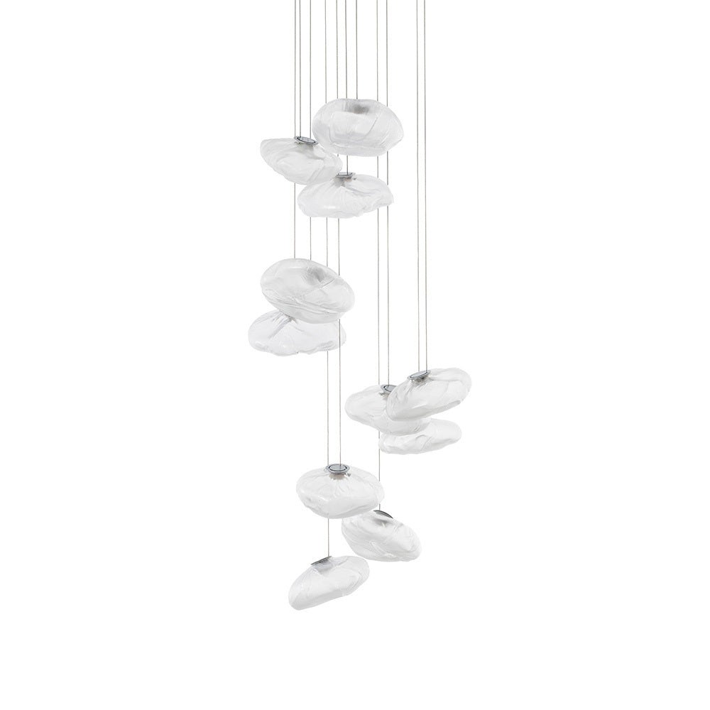 Multi-Head Irregular Glass Bubble Chandelier M180