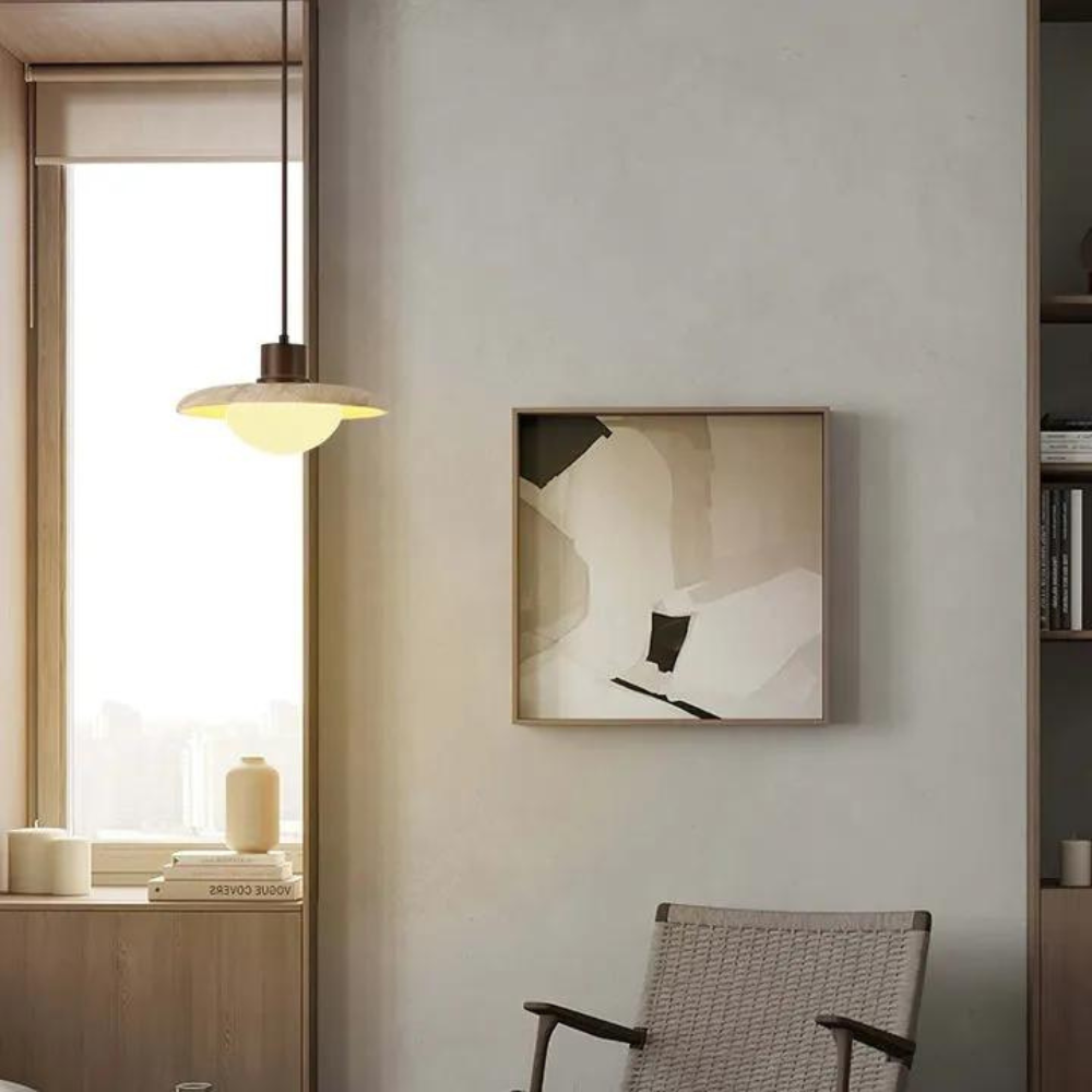 The Travertine Shining Rock Pendant Lamp D870