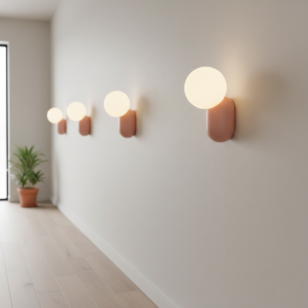 Luma Nordic Glass Orb Wall Light D784