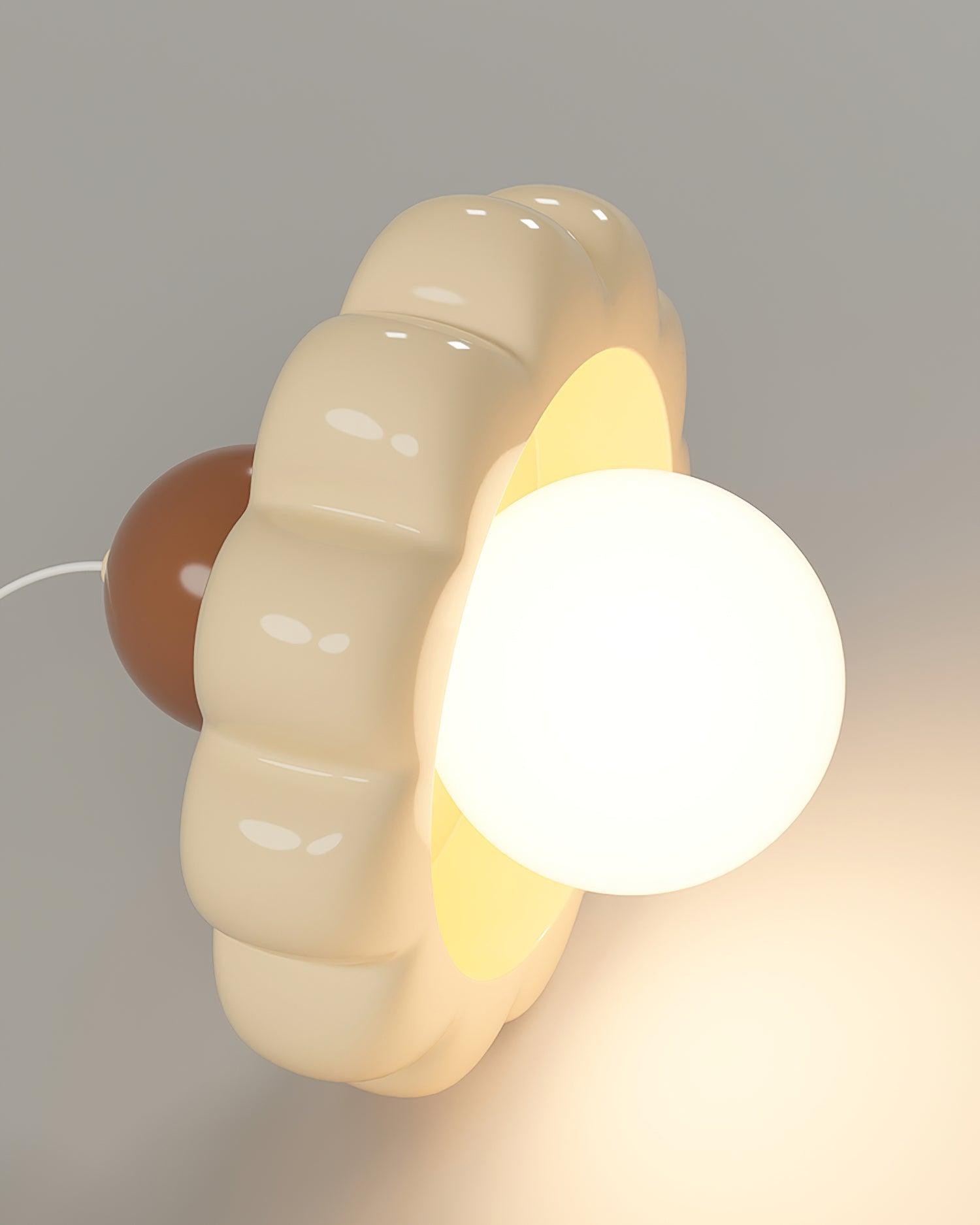 Cream Style Long Line Pumpkin Texture Pendant Lamp M275