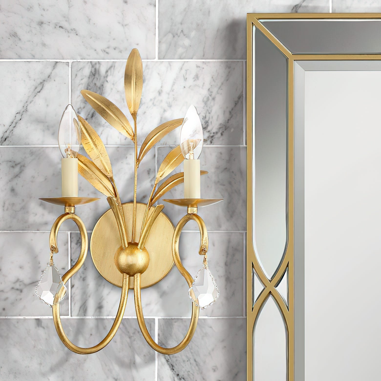Lydia Crystal Sconces D559