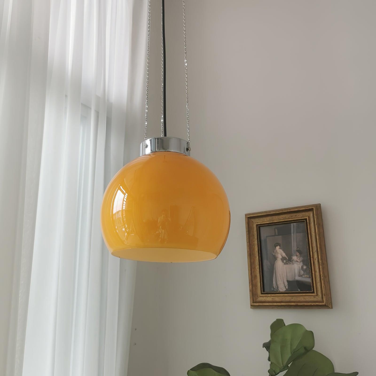 Vintage Bauhaus Creative Hemispherical Pendant Light M56