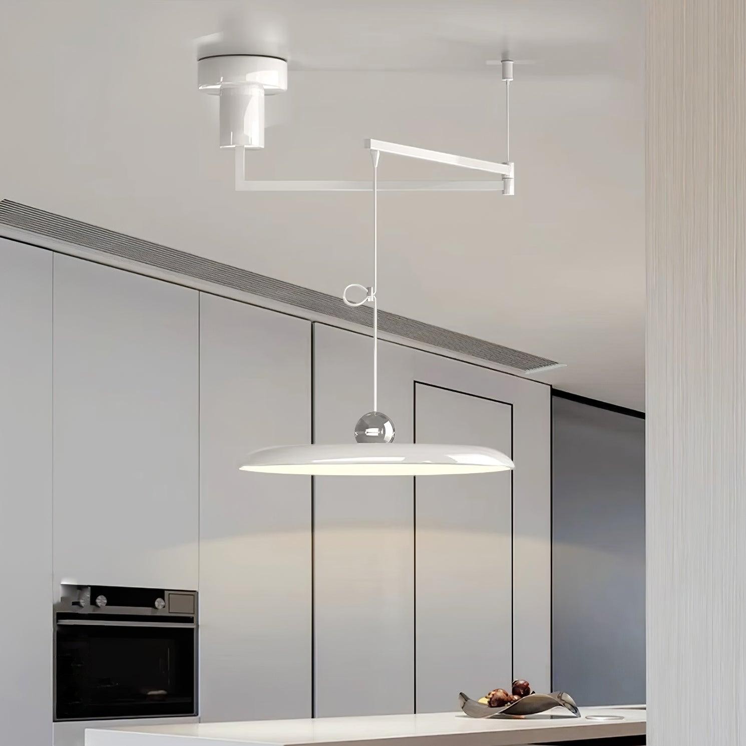 Simple Modern Adjustable Swing Arm Disc Pendant Lamp M110