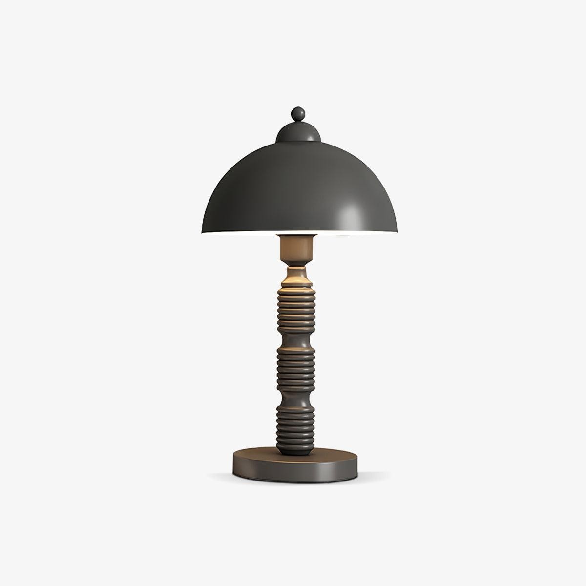 Nordic Iron Round Shade Pleated Base Table Lamp M360