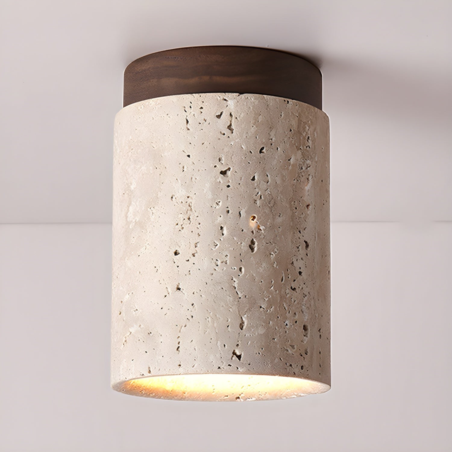 Marble Travertine Column Ceiling Lamp M510