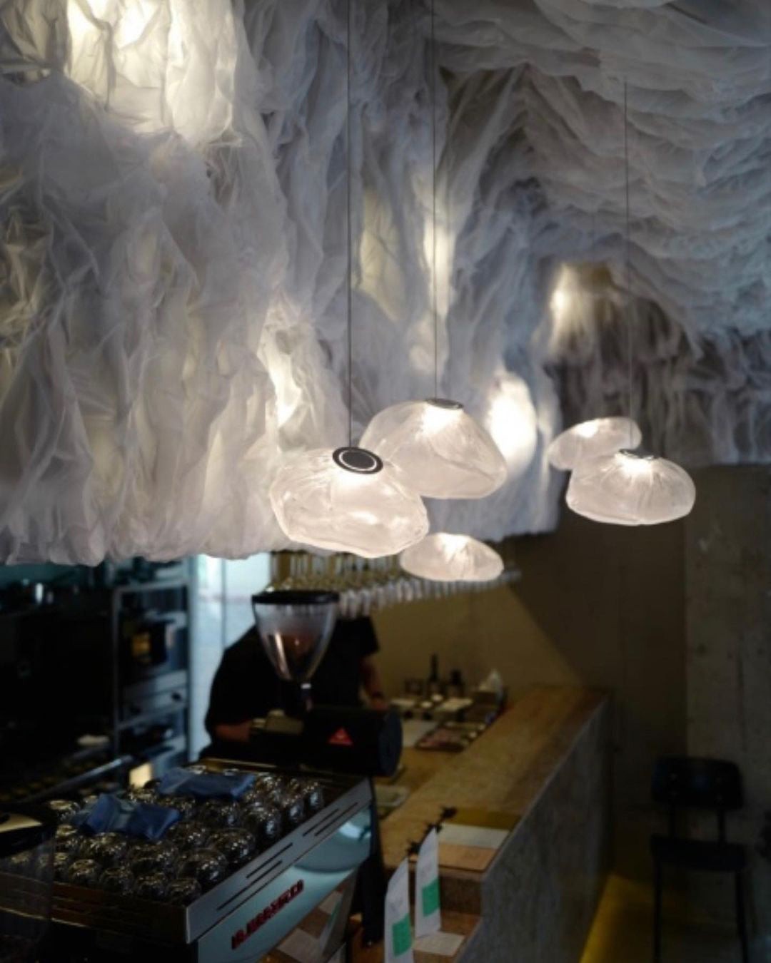 Multi-Head Irregular Glass Bubble Chandelier M180