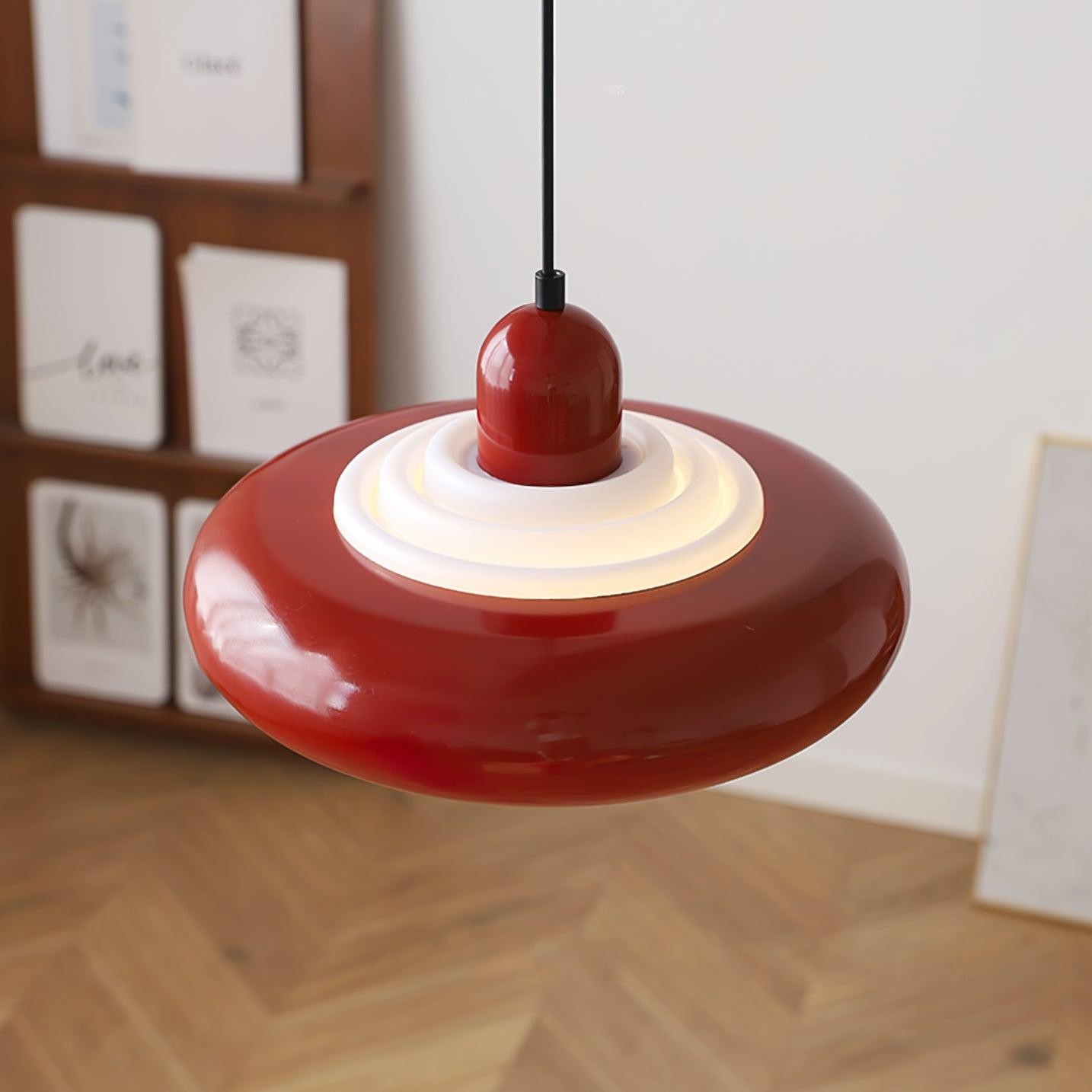 Multi-tiered Round Tower Cream Color Pendant Lamp M488