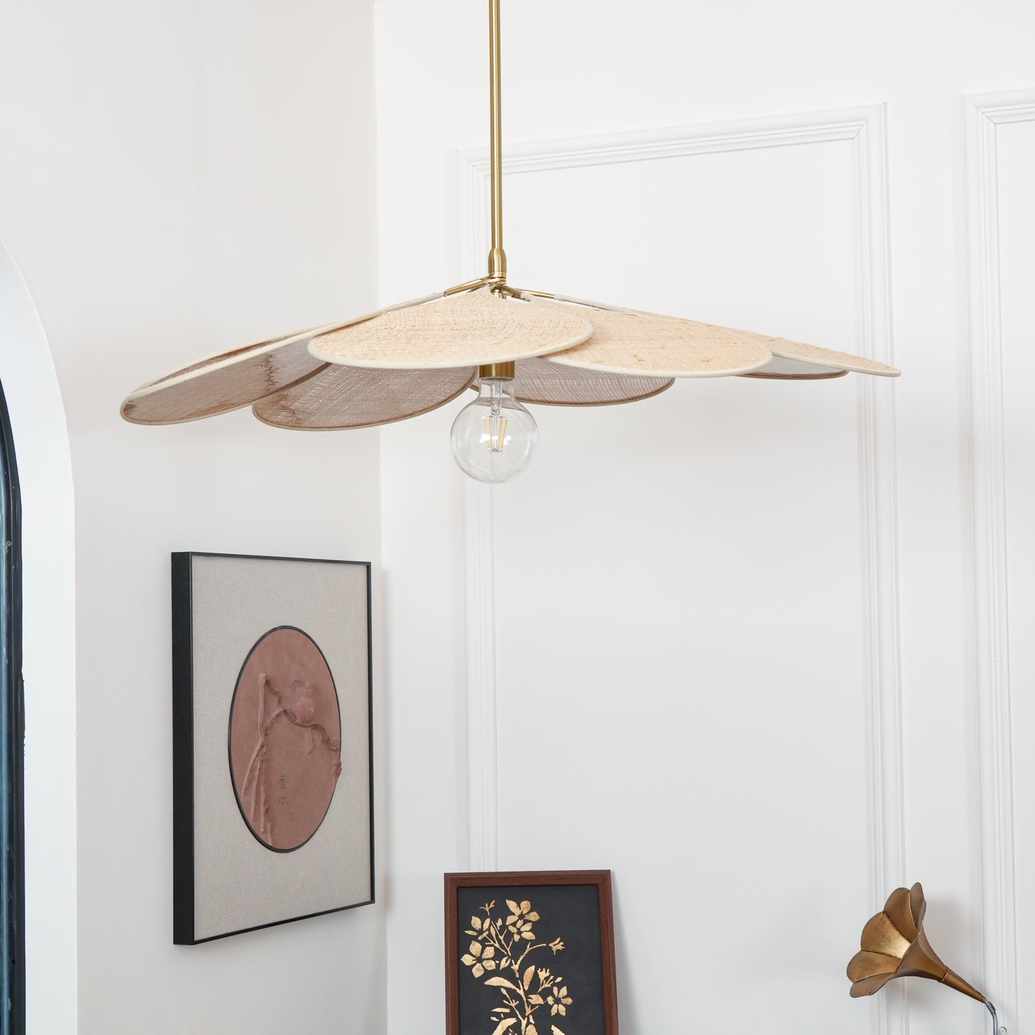Petals Bloom Rattan Pendant Lamp M532