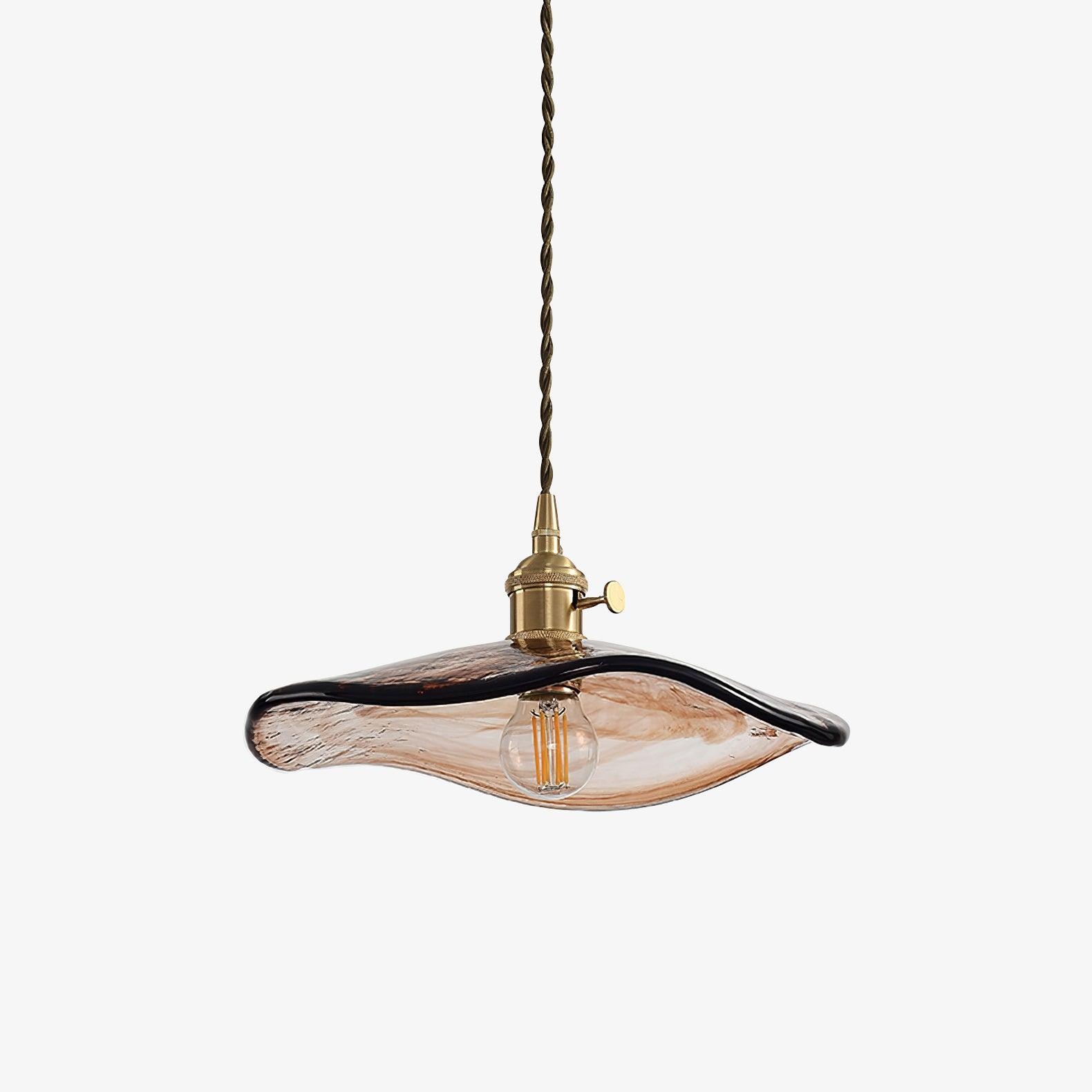 Flower Petal Glass Pendant Light M474