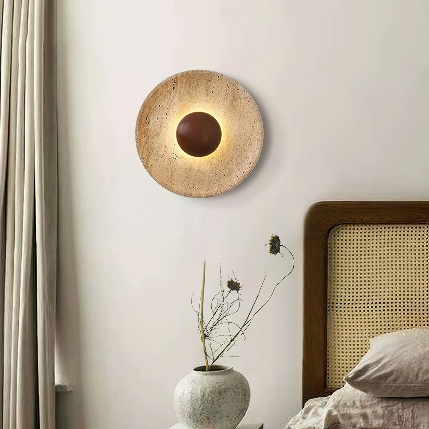 Artistic Stone Brown Wall Light M554