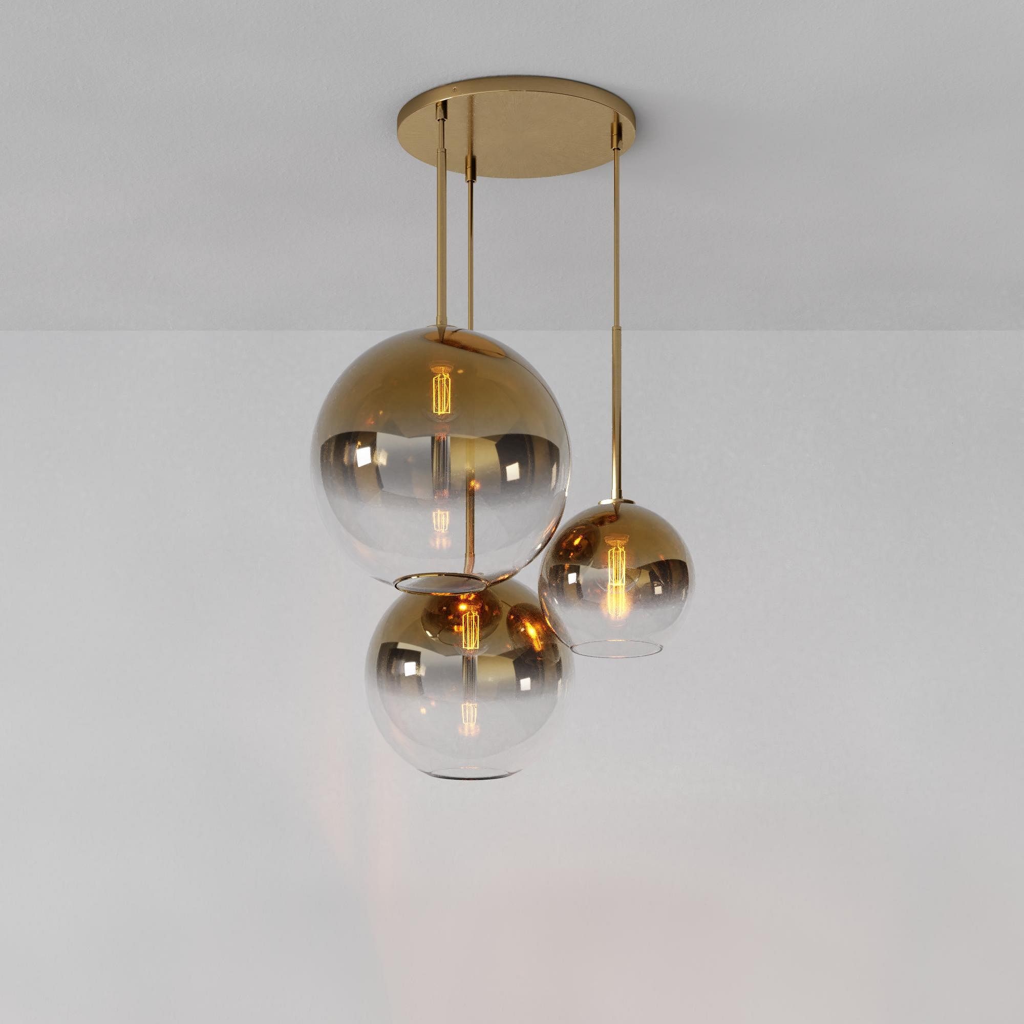Selvion Minimalist Crystal Chandelier - Handcrafted Glass Sculptural Lighting Fixture T150