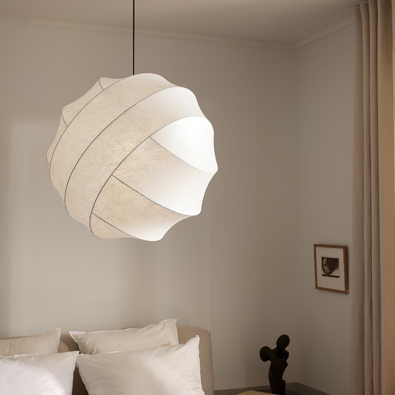Wabi-Sabi Style Fiber Cocoon Pendant Lamp M505