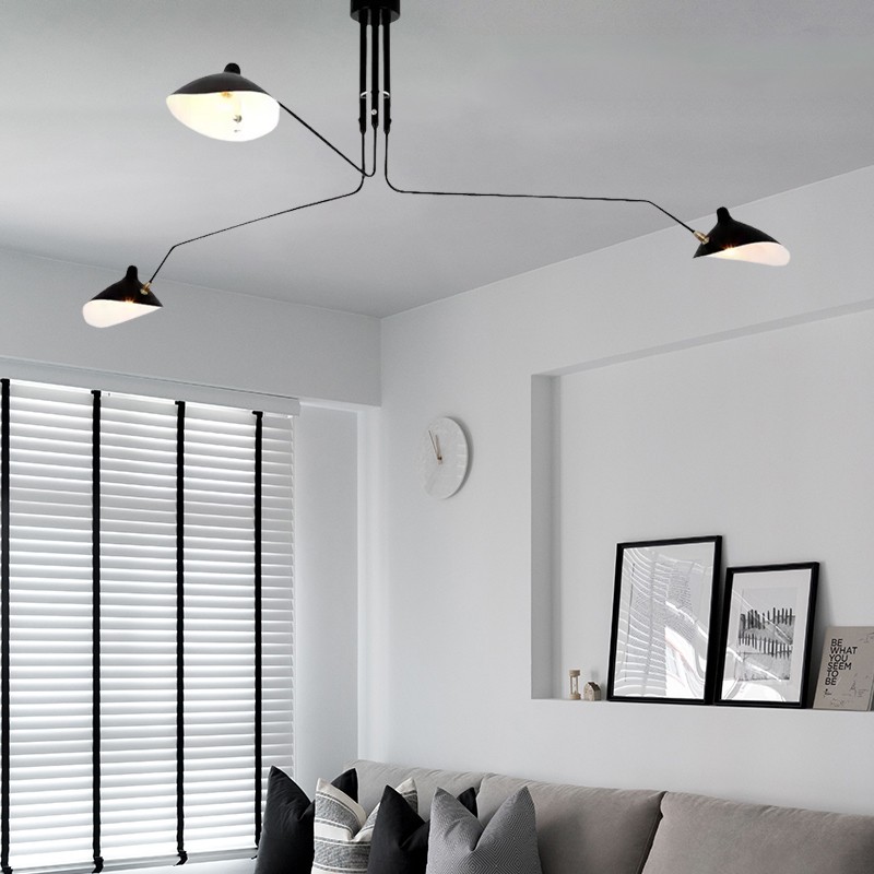 Industrial Adjustable Multi Arm Ceiling Light S17