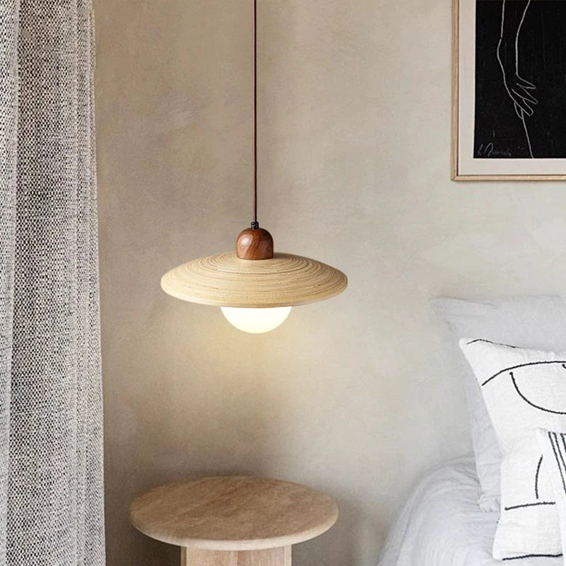 Nordic Bamboo & Wooden Pendant Light D921