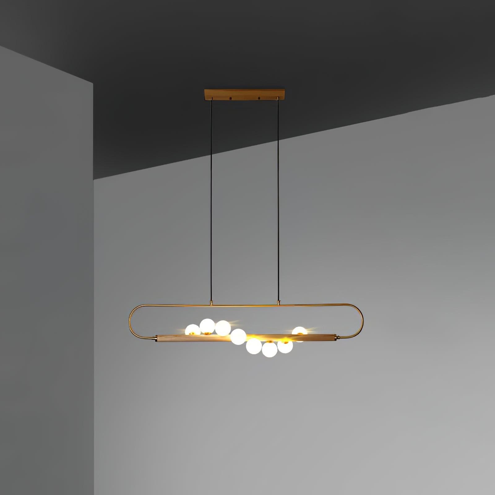 Modern Walnut Simple Chandelier M132
