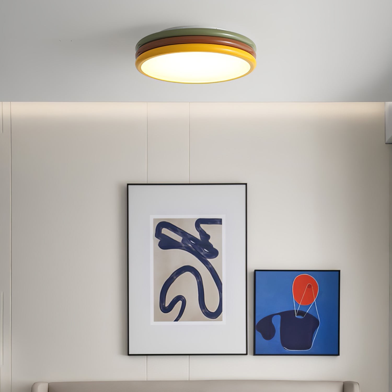 Scandinavian Simple Colorful Acrylic Ceiling Lamp For Bedroom M393