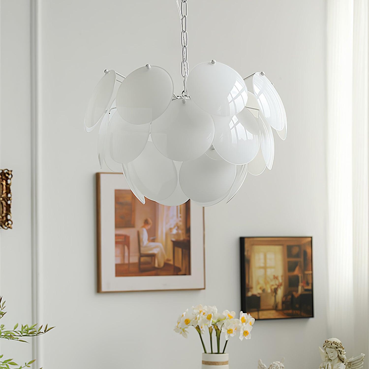 Luxury Fashion Luminous Petal Glass Chandelier M54