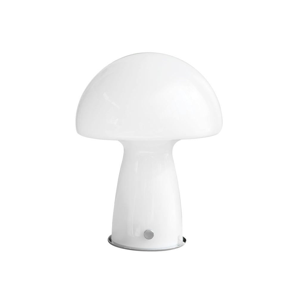 Vintage Bauhaus Glass Mushroom Table Lamp S79