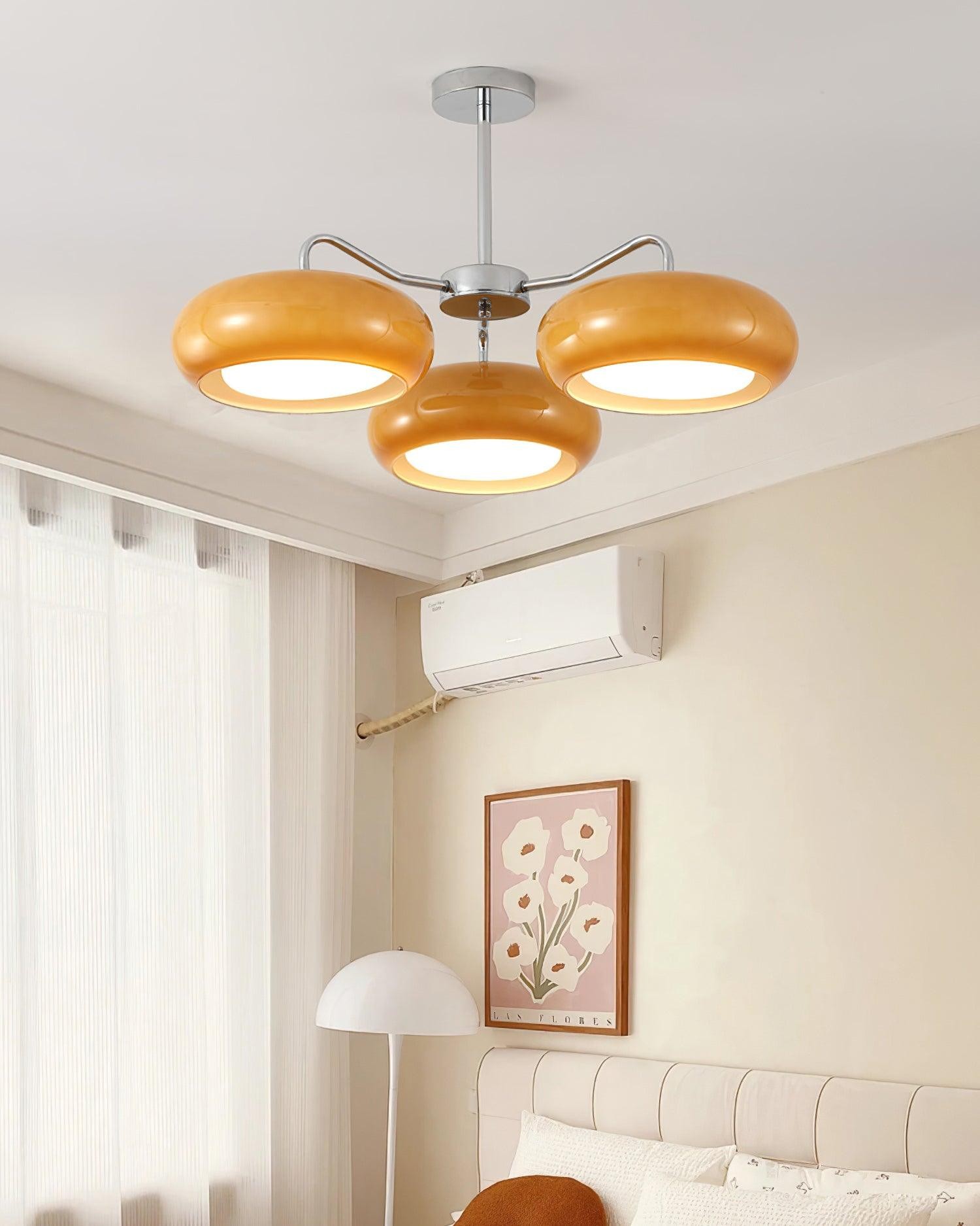 Modern 3 Light Chrome Ceiling Light M324