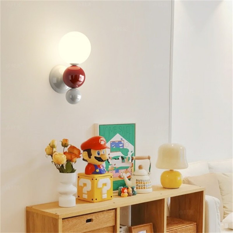 Colorful Globe Bubble Metal Wall Sconce S149