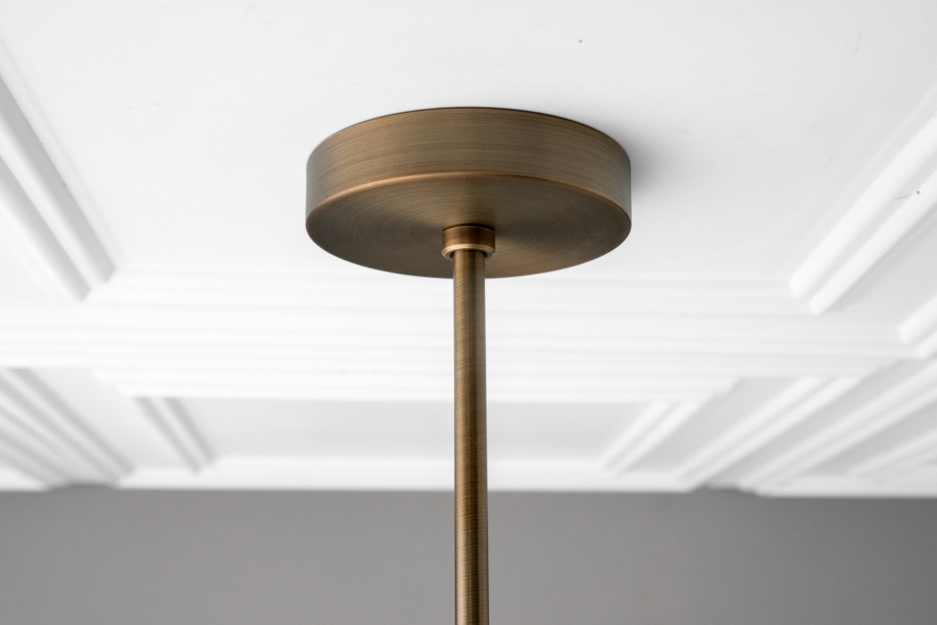 Curva Metal Antique Brass Chandelier - Modern Industrial Lighting Pendant T401