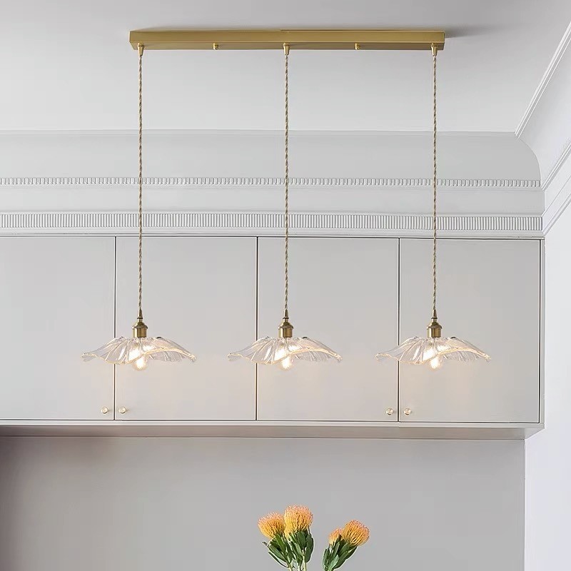 Tiffany Lotus Glass Pendant Light S55