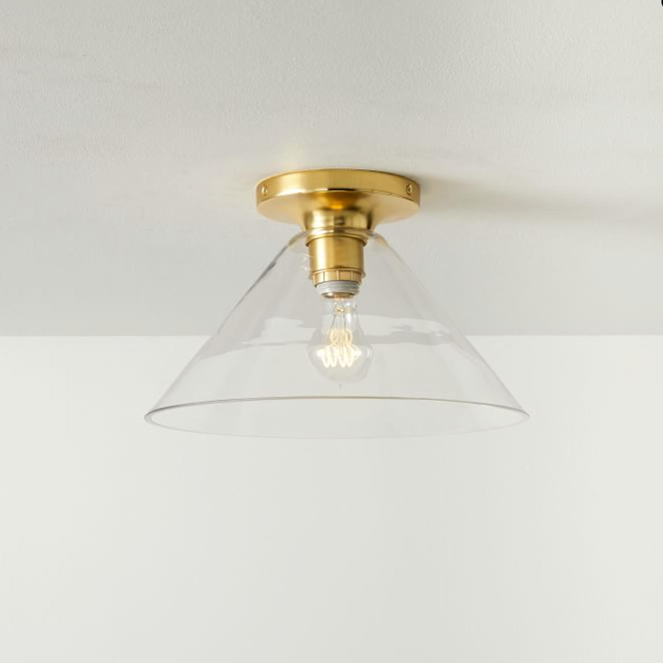 Conica Cone Flush Mount – Glass Ceiling Light for Modern Spaces T233