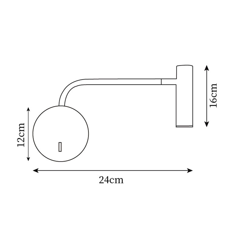 Fashion Modern Reading Plug In Wall Lamp M115