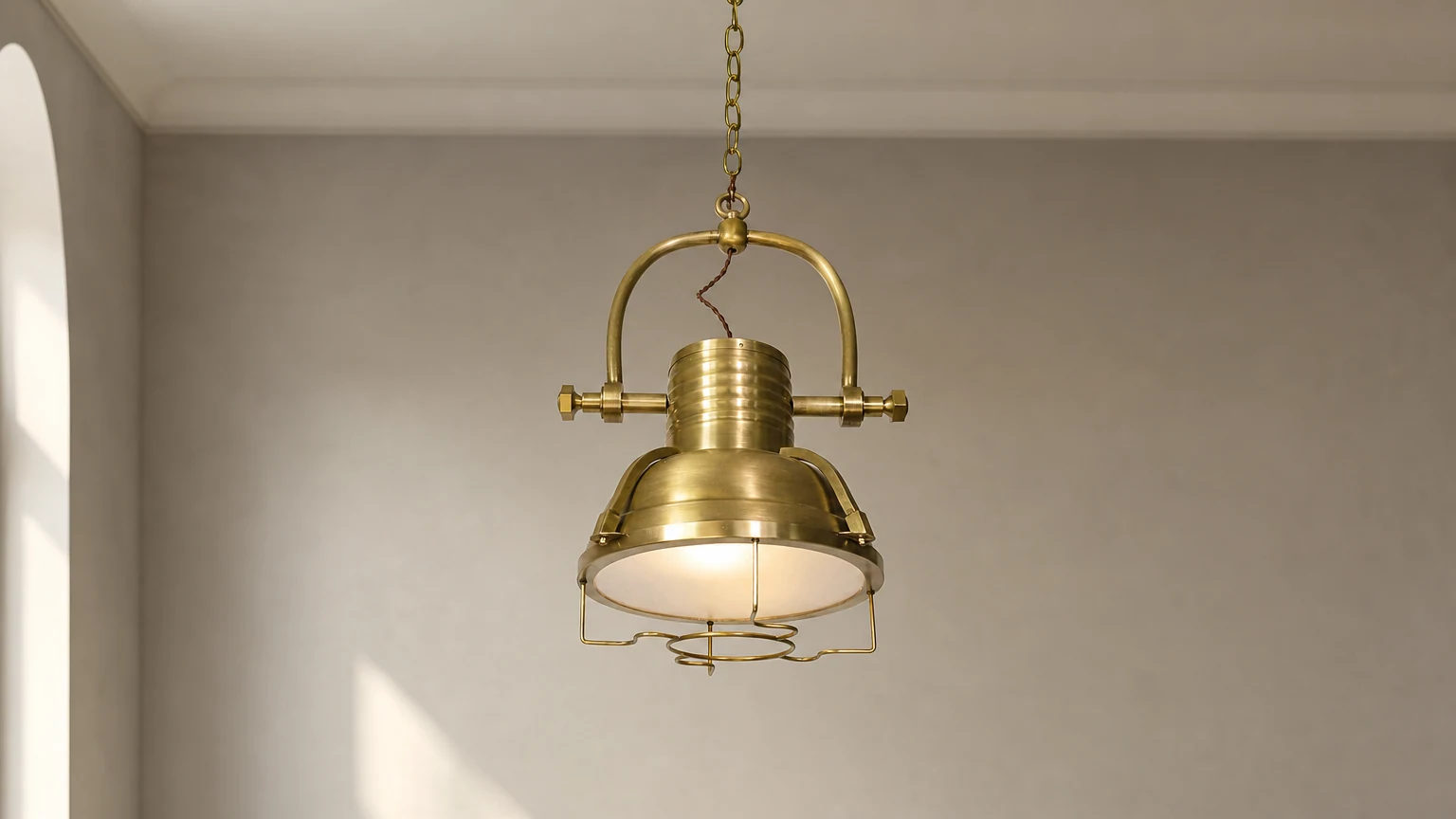 Lampa wisząca Marina D481 w ciepłym wnętrzu