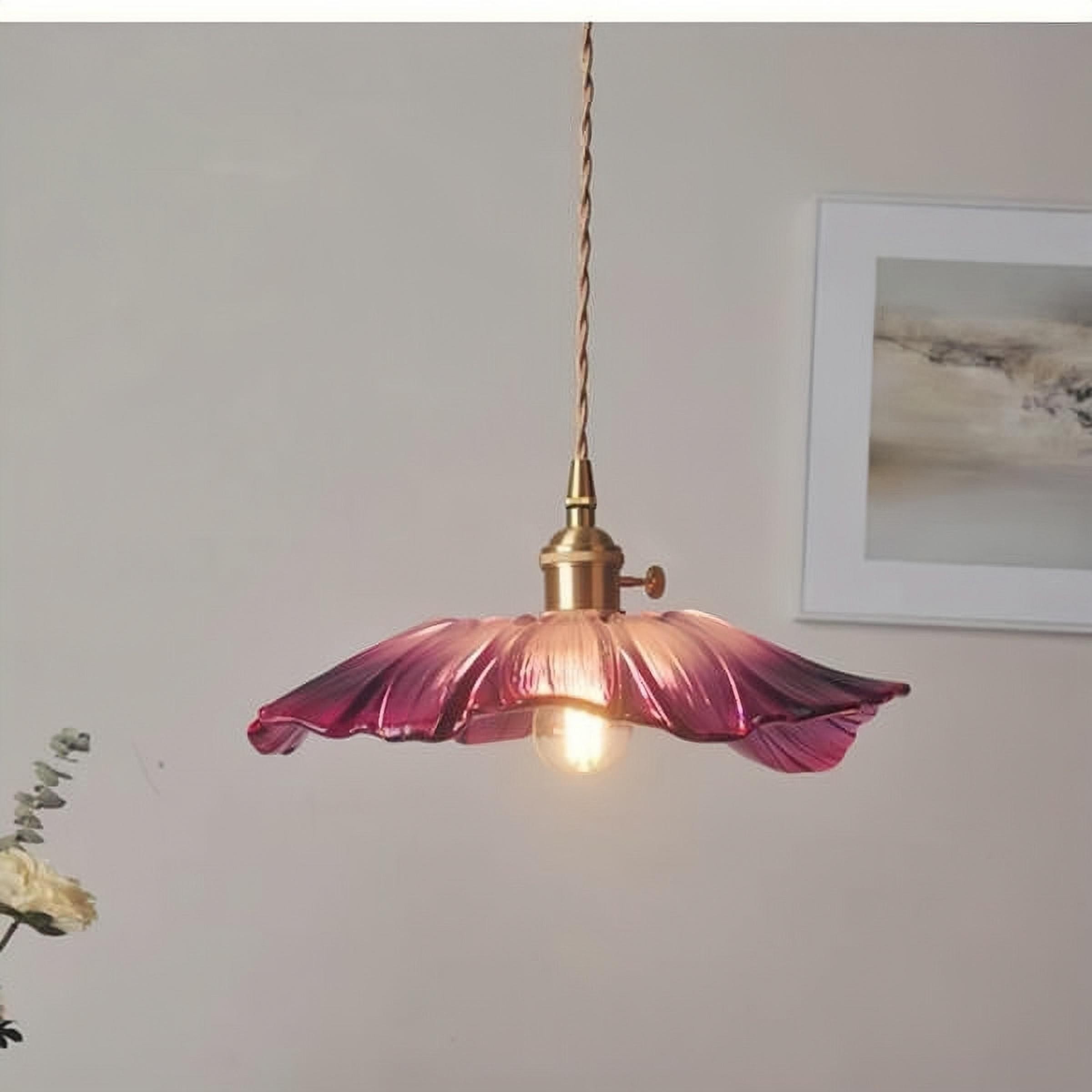 Tiffany Lotus Glass Pendant Light S55