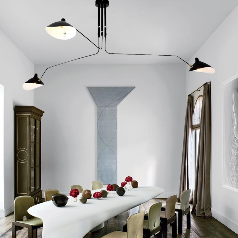 Industrial Adjustable Multi Arm Ceiling Light S17