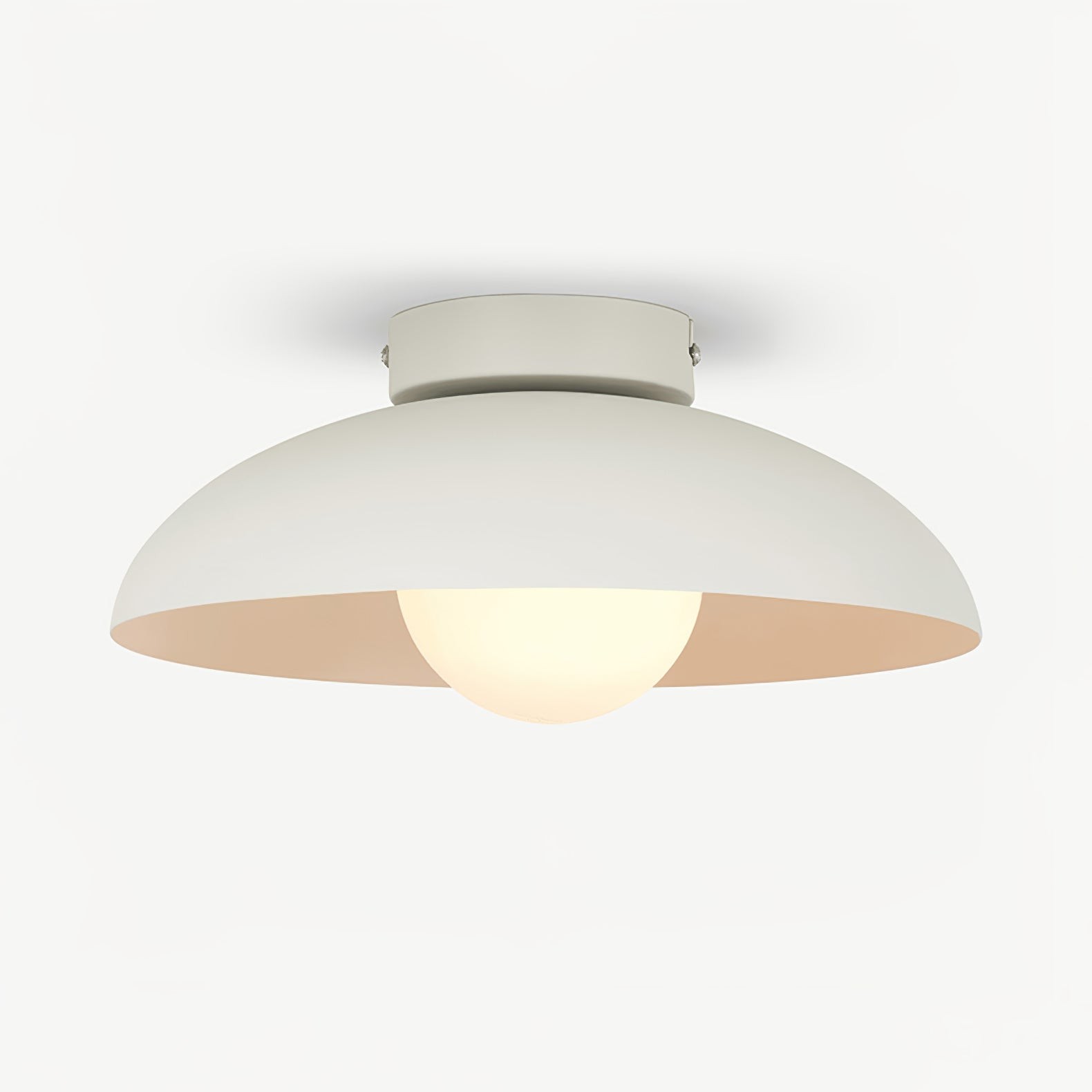 Matte Black Glass Dome Ceiling Lamp M553