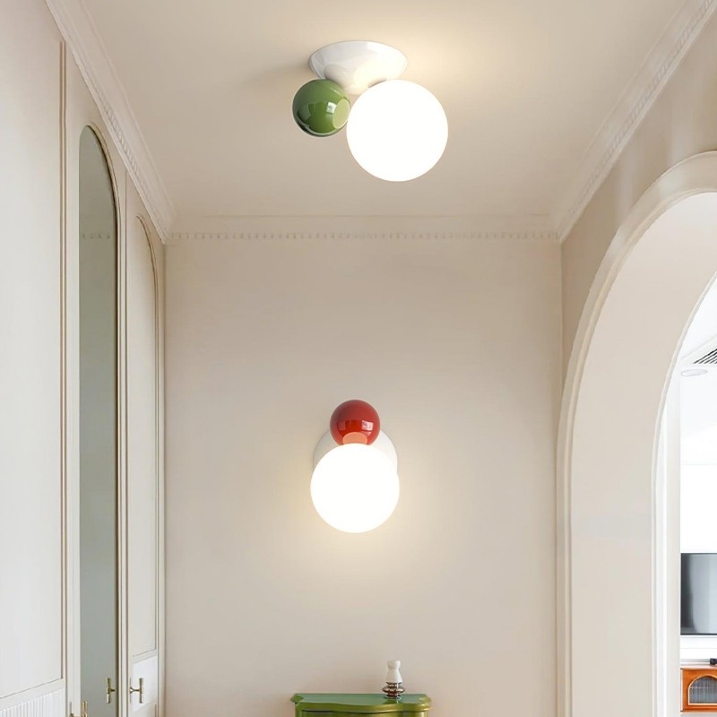 Macaron Globe Metal Wall Light Ceiling Light M226